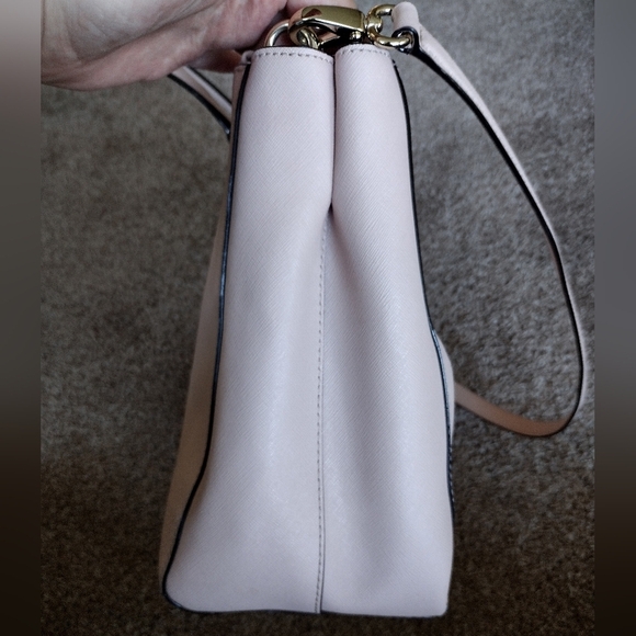 Kate Spade Laurel Way Saffiano Leather Blush Pink Satchel Crossbody Handbag - Picture 16 of 16